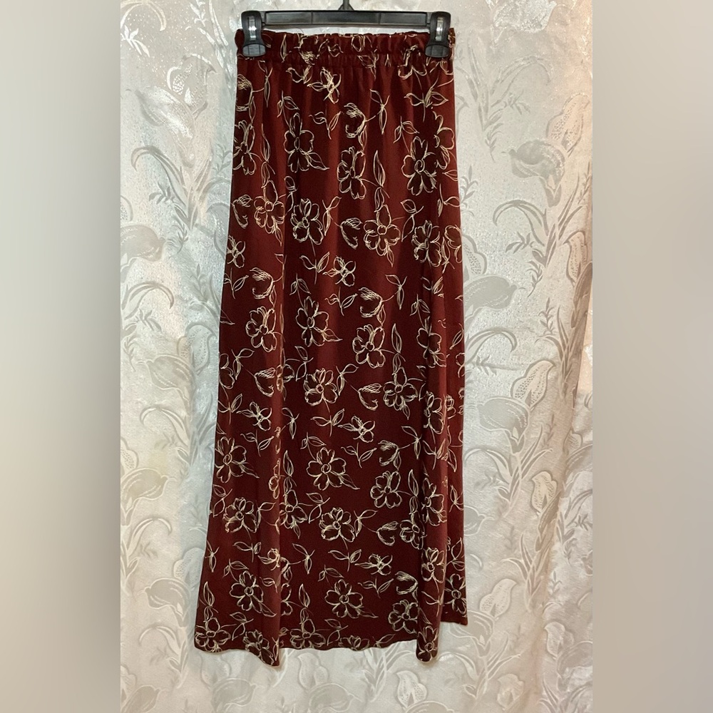 Jay Jacobs Vintage Brown Maxi Skirt